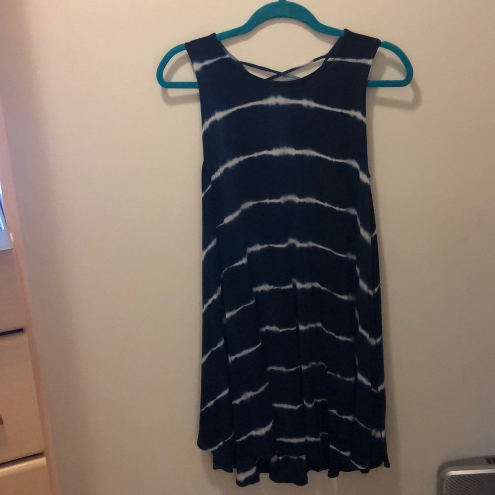 Midi dress with braided back